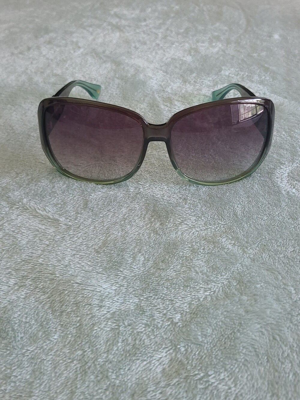 Oversized Fossil Gradient Sunglasses - Green Frame